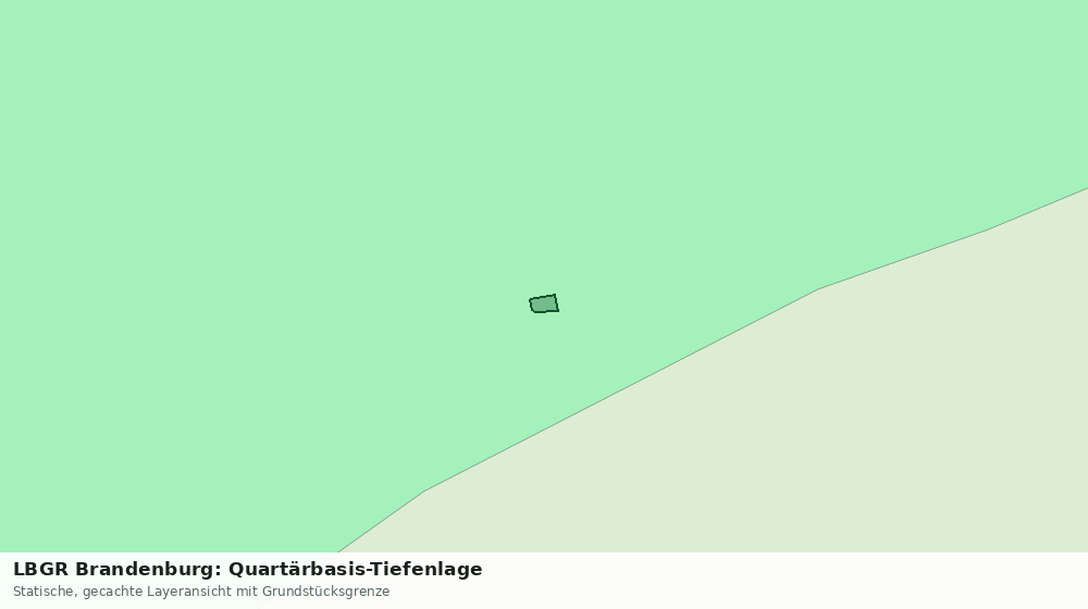 Statische Kartenansicht: LBGR Brandenburg: Quartärbasis-Tiefenlage