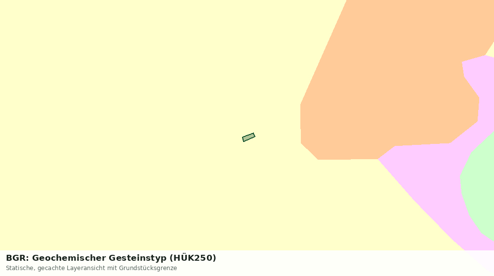 Statische Kartenansicht: BGR: Geochemischer Gesteinstyp (HÜK250)