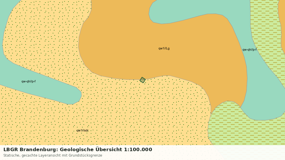Statische Kartenansicht: LBGR Brandenburg: Geologische Übersicht 1:100.000