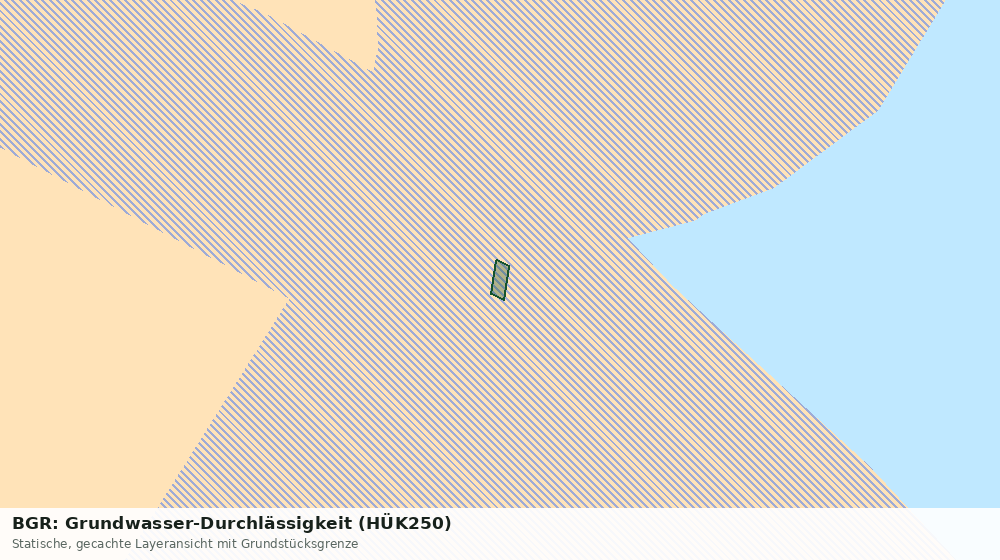 Statische Kartenansicht: BGR: Grundwasser-Durchlässigkeit (HÜK250)