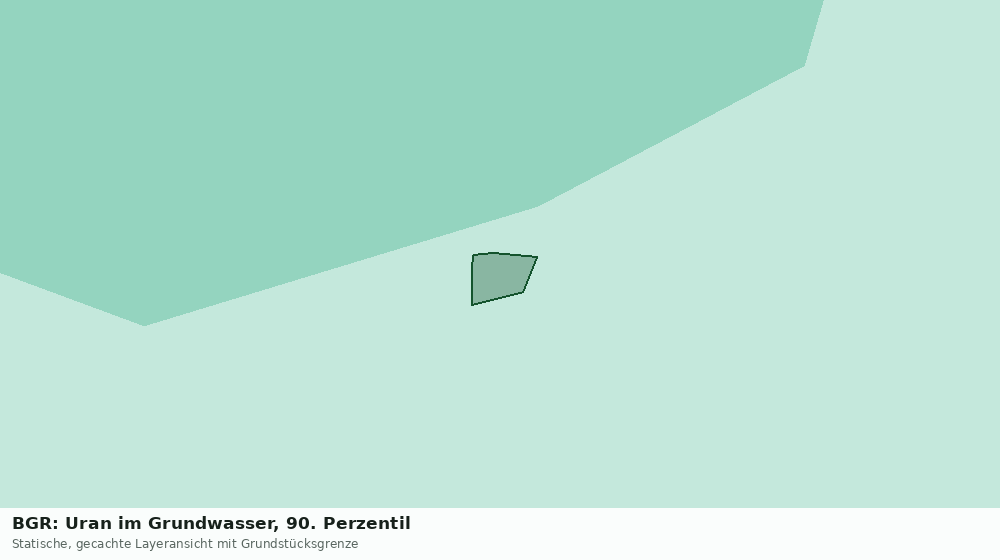 Statische Kartenansicht: BGR: Uran im Grundwasser, 90. Perzentil