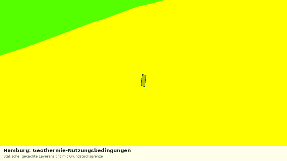 Statische Kartenansicht: Hamburg: Geothermie-Nutzungsbedingungen