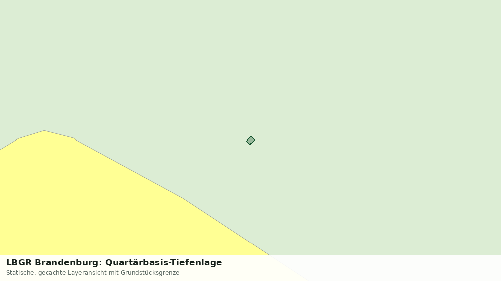 Statische Kartenansicht: LBGR Brandenburg: Quartärbasis-Tiefenlage