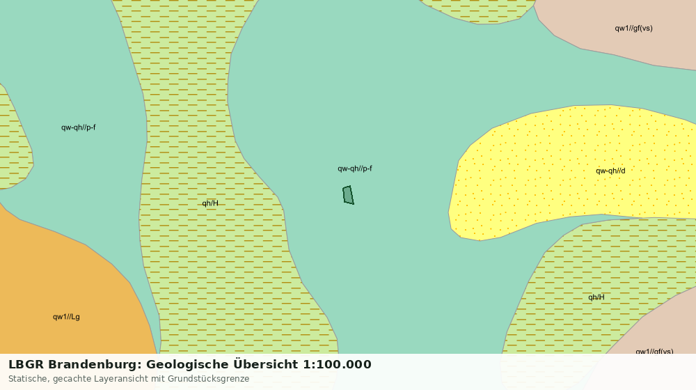 Statische Kartenansicht: LBGR Brandenburg: Geologische Übersicht 1:100.000