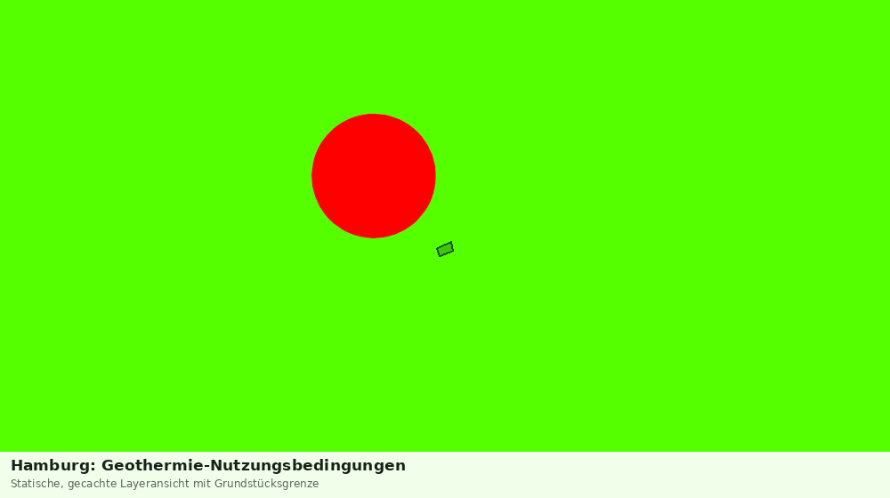 Statische Kartenansicht: Hamburg: Geothermie-Nutzungsbedingungen