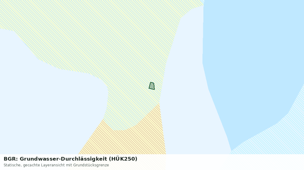 Statische Kartenansicht: BGR: Grundwasser-Durchlässigkeit (HÜK250)