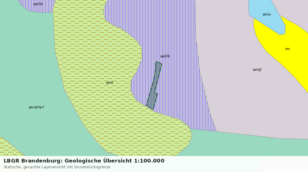 Statische Kartenansicht: LBGR Brandenburg: Geologische Übersicht 1:100.000