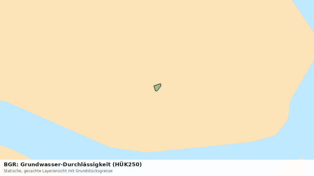 Statische Kartenansicht: BGR: Grundwasser-Durchlässigkeit (HÜK250)