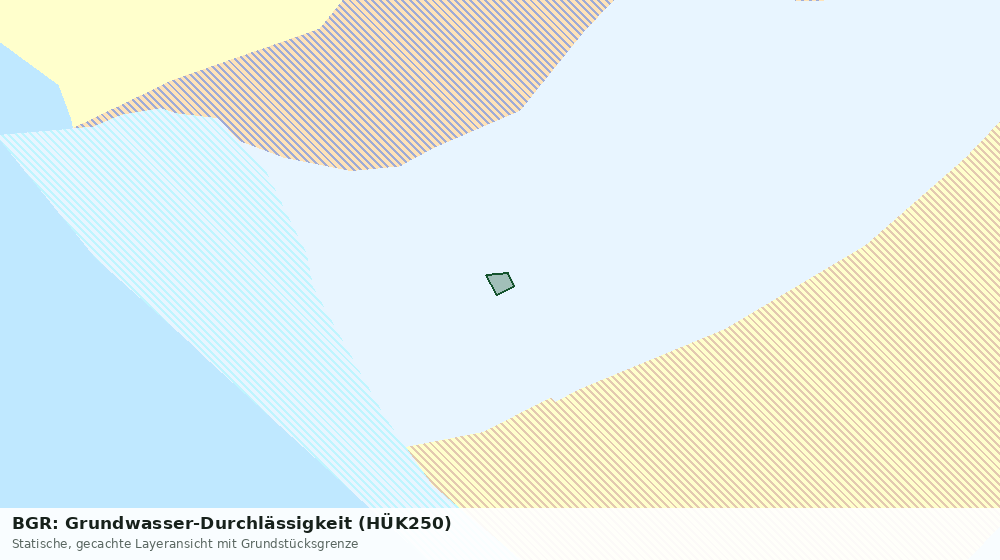 Statische Kartenansicht: BGR: Grundwasser-Durchlässigkeit (HÜK250)