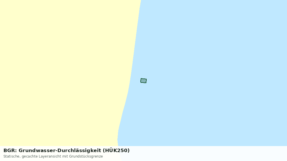 Statische Kartenansicht: BGR: Grundwasser-Durchlässigkeit (HÜK250)