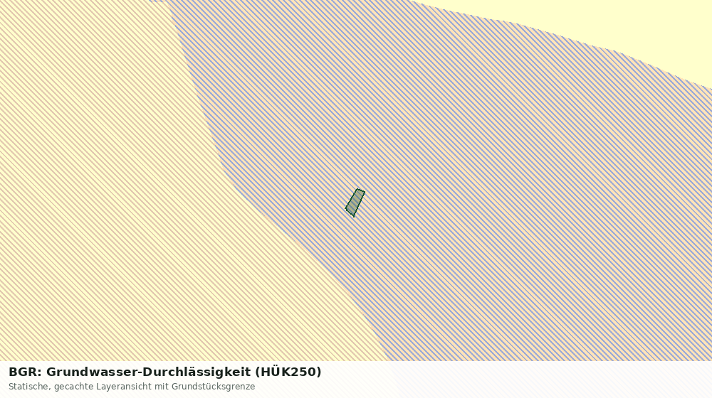 Statische Kartenansicht: BGR: Grundwasser-Durchlässigkeit (HÜK250)