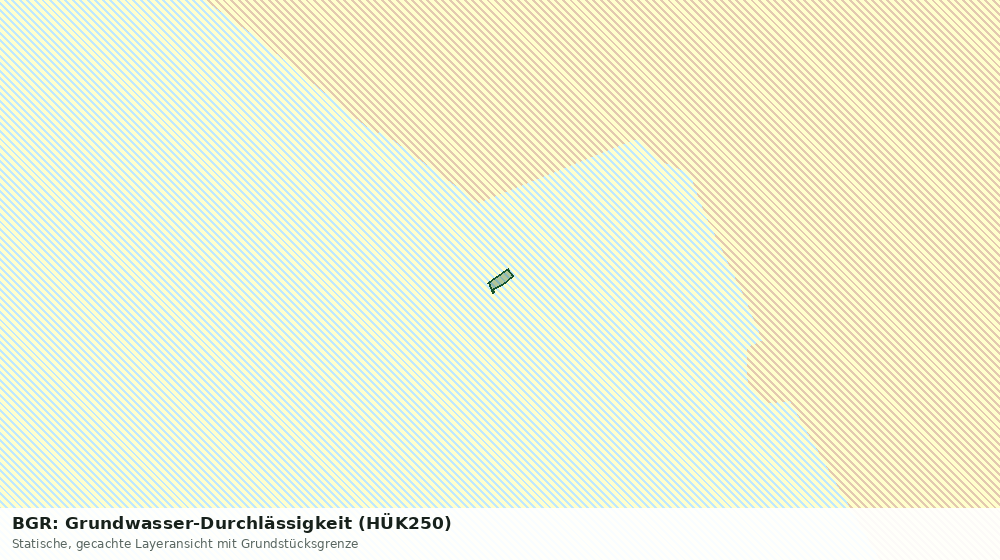 Statische Kartenansicht: BGR: Grundwasser-Durchlässigkeit (HÜK250)