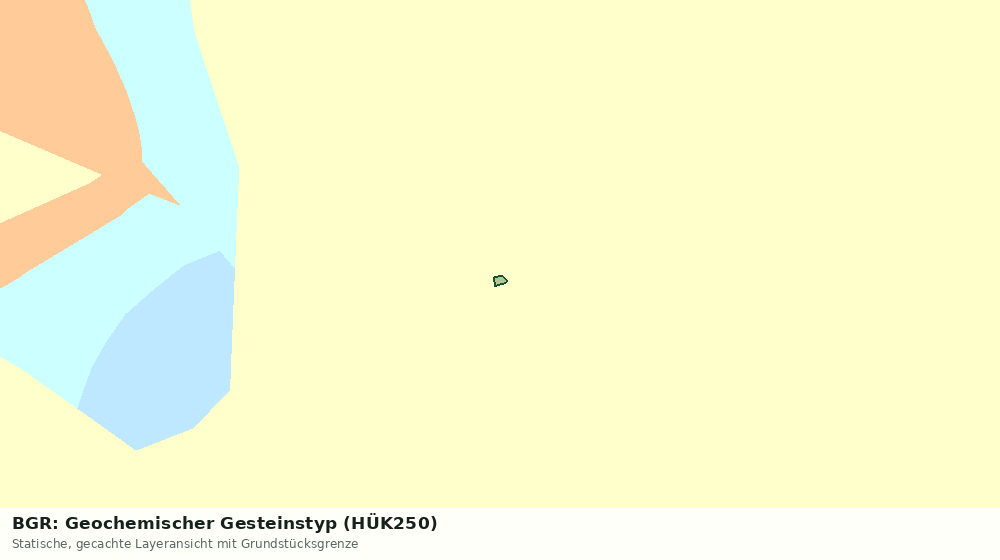 Statische Kartenansicht: BGR: Geochemischer Gesteinstyp (HÜK250)