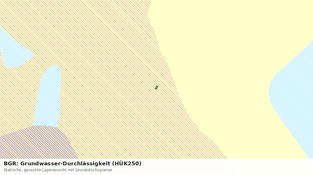 Statische Kartenansicht: BGR: Grundwasser-Durchlässigkeit (HÜK250)
