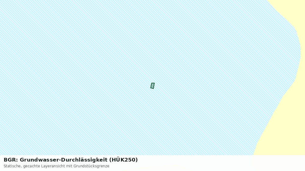 Statische Kartenansicht: BGR: Grundwasser-Durchlässigkeit (HÜK250)