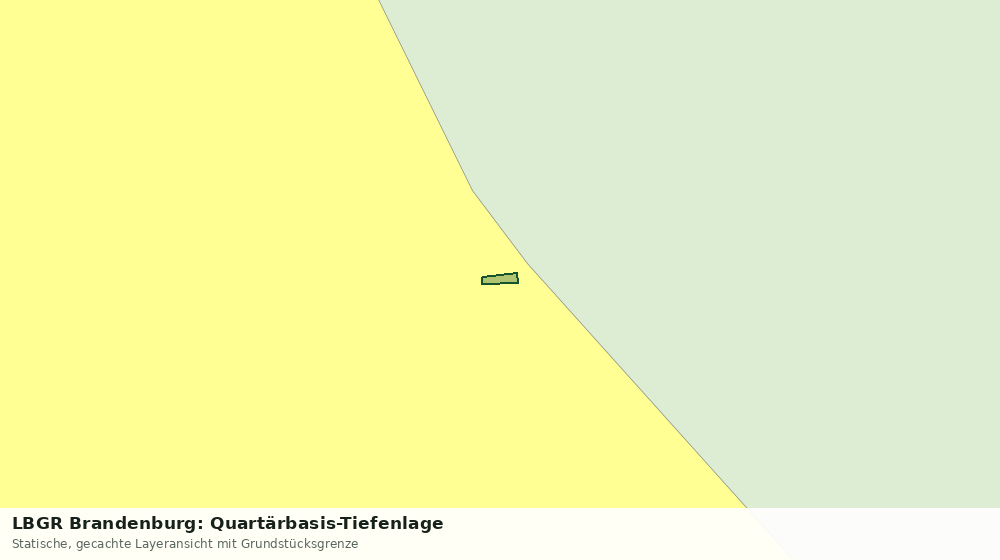 Statische Kartenansicht: LBGR Brandenburg: Quartärbasis-Tiefenlage