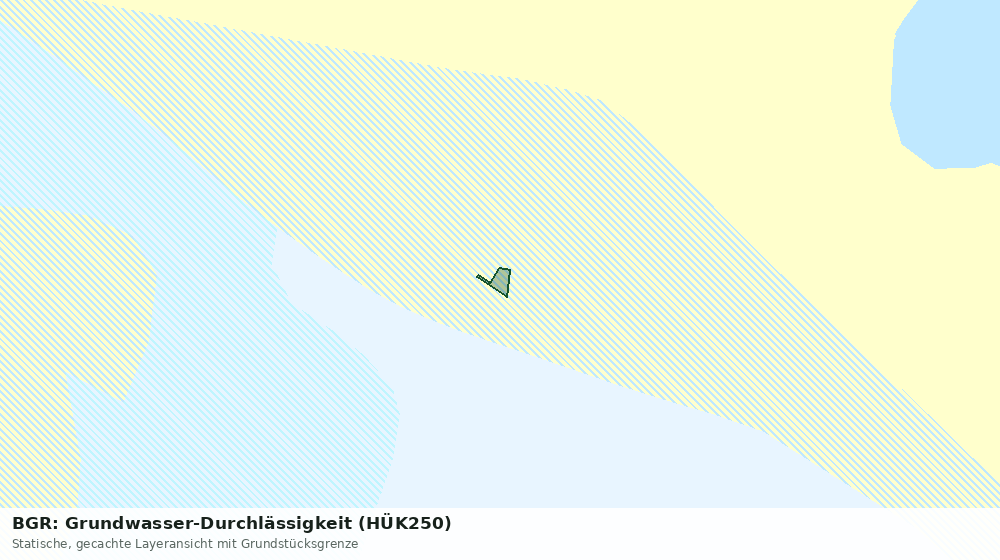 Statische Kartenansicht: BGR: Grundwasser-Durchlässigkeit (HÜK250)
