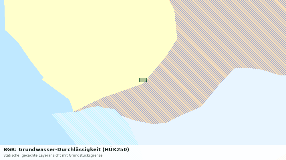 Statische Kartenansicht: BGR: Grundwasser-Durchlässigkeit (HÜK250)