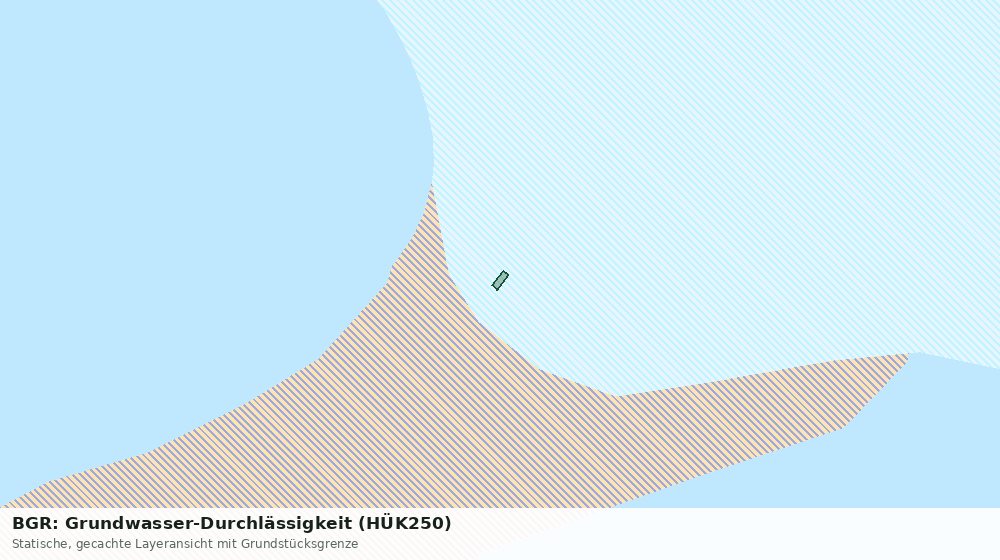Statische Kartenansicht: BGR: Grundwasser-Durchlässigkeit (HÜK250)