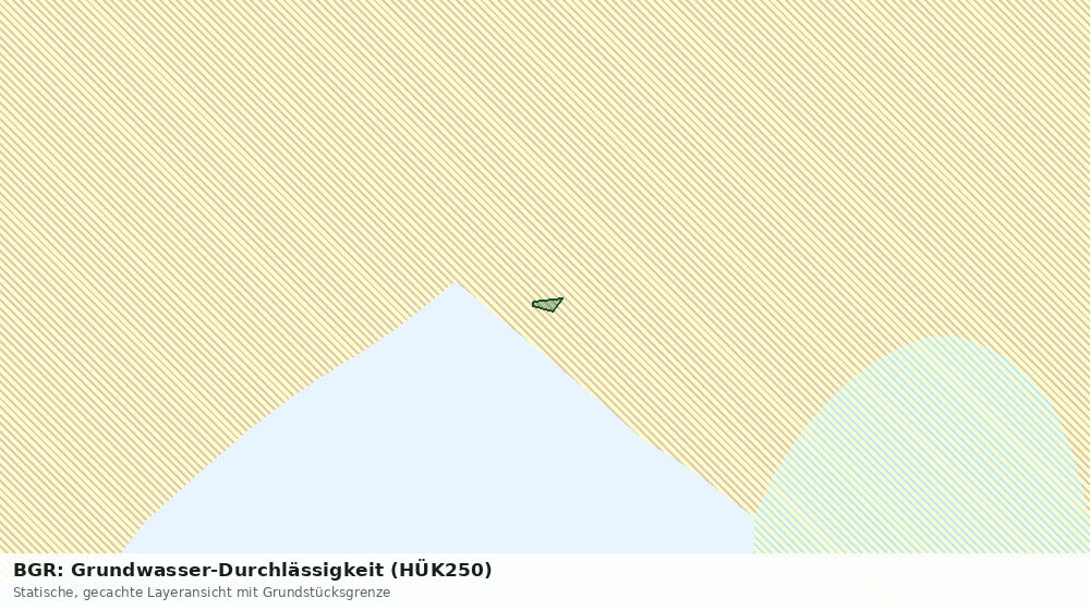 Statische Kartenansicht: BGR: Grundwasser-Durchlässigkeit (HÜK250)