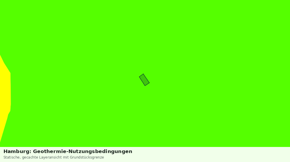 Statische Kartenansicht: Hamburg: Geothermie-Nutzungsbedingungen