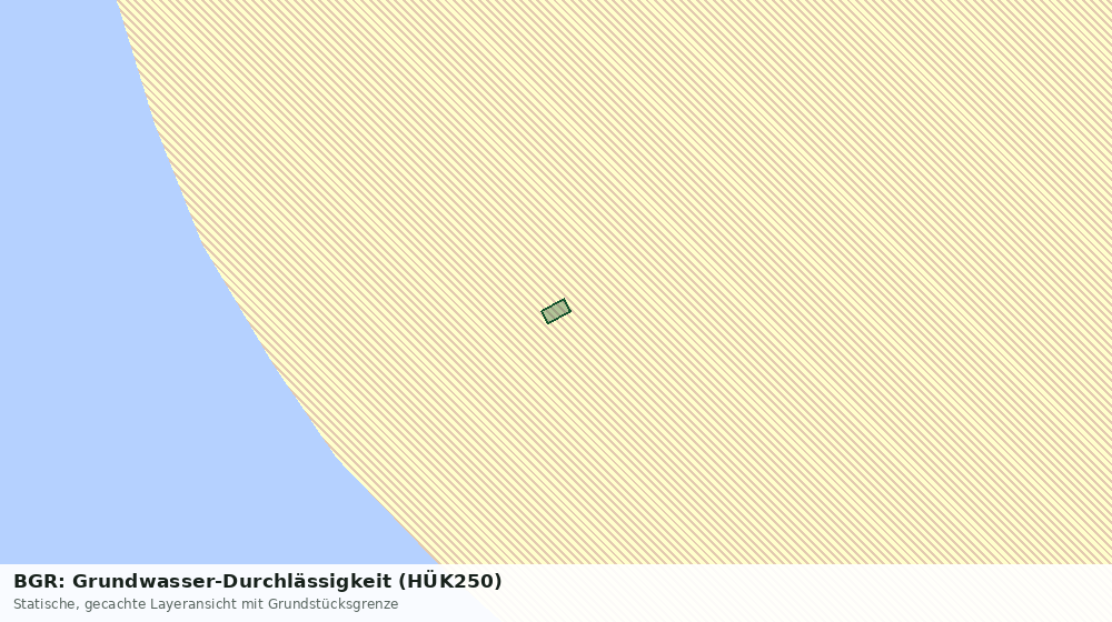 Statische Kartenansicht: BGR: Grundwasser-Durchlässigkeit (HÜK250)