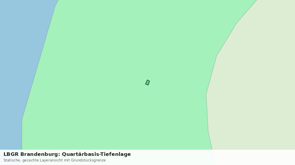Statische Kartenansicht: LBGR Brandenburg: Quartärbasis-Tiefenlage