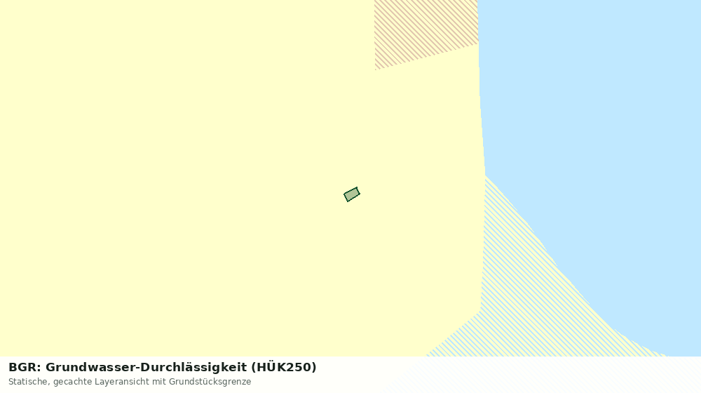 Statische Kartenansicht: BGR: Grundwasser-Durchlässigkeit (HÜK250)