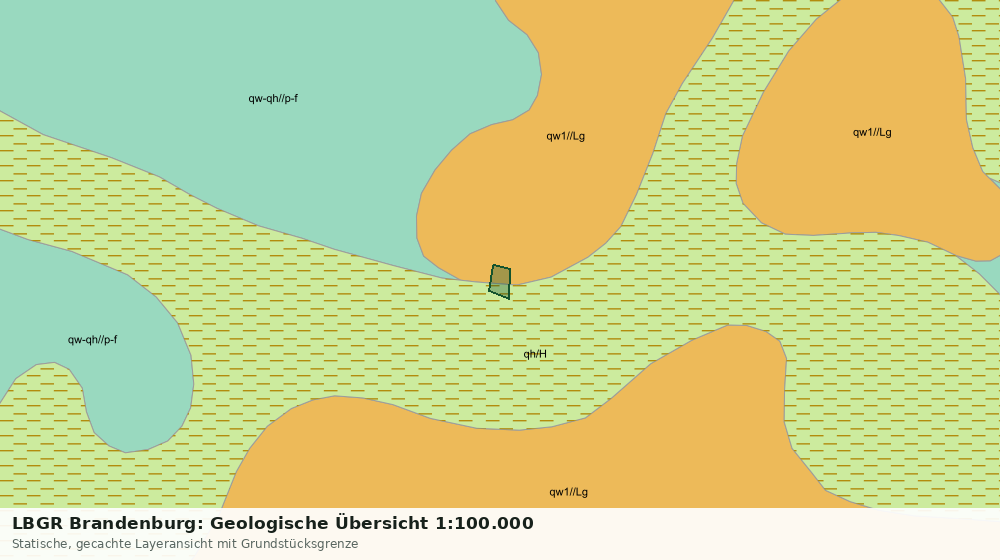 Statische Kartenansicht: LBGR Brandenburg: Geologische Übersicht 1:100.000