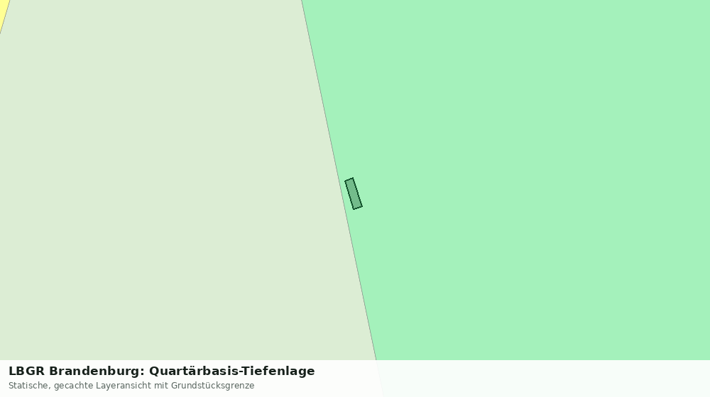Statische Kartenansicht: LBGR Brandenburg: Quartärbasis-Tiefenlage