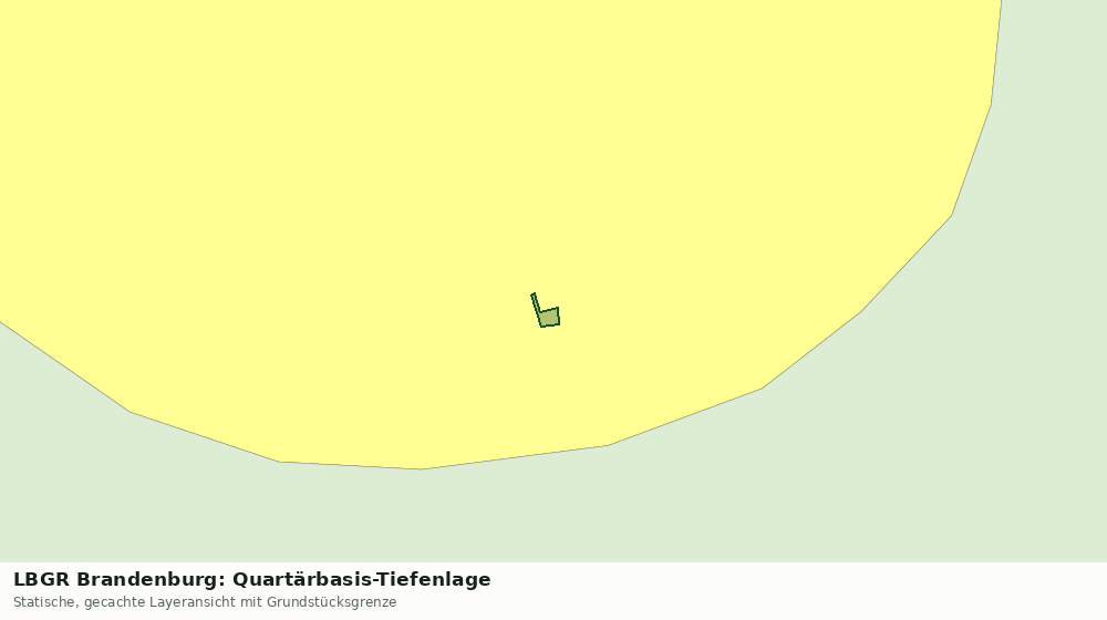 Statische Kartenansicht: LBGR Brandenburg: Quartärbasis-Tiefenlage