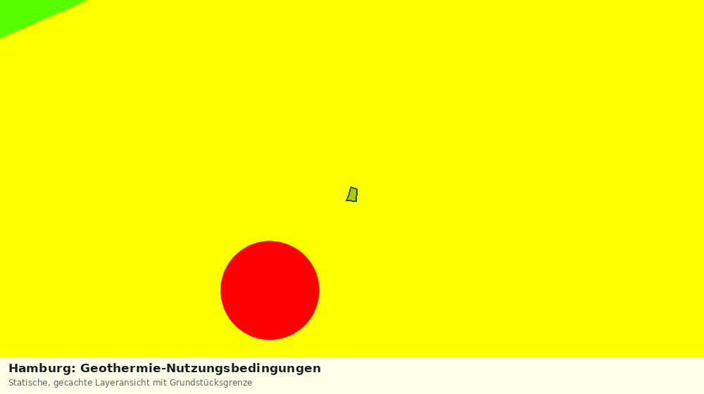 Statische Kartenansicht: Hamburg: Geothermie-Nutzungsbedingungen