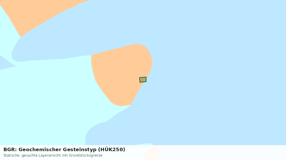 Statische Kartenansicht: BGR: Geochemischer Gesteinstyp (HÜK250)