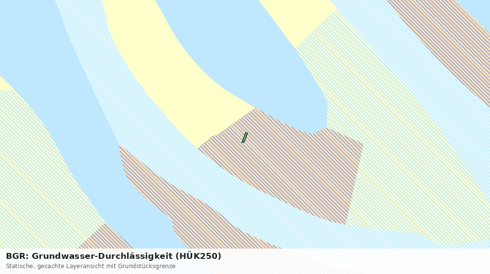 Statische Kartenansicht: BGR: Grundwasser-Durchlässigkeit (HÜK250)