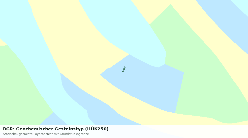 Statische Kartenansicht: BGR: Geochemischer Gesteinstyp (HÜK250)