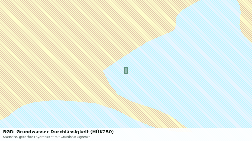Statische Kartenansicht: BGR: Grundwasser-Durchlässigkeit (HÜK250)