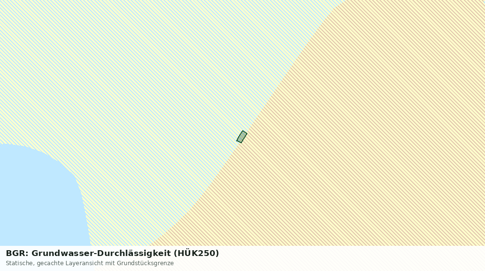 Statische Kartenansicht: BGR: Grundwasser-Durchlässigkeit (HÜK250)