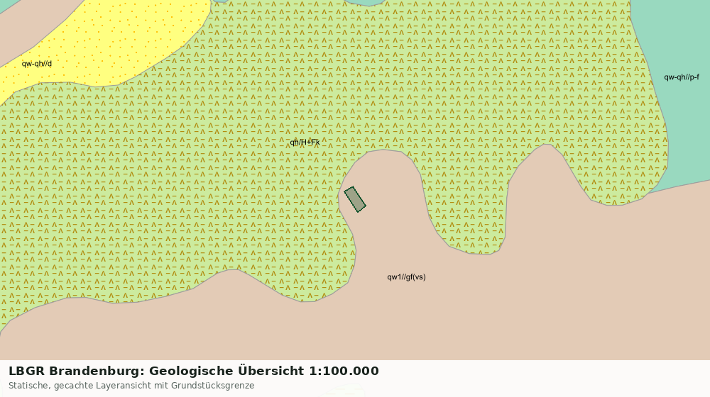 Statische Kartenansicht: LBGR Brandenburg: Geologische Übersicht 1:100.000