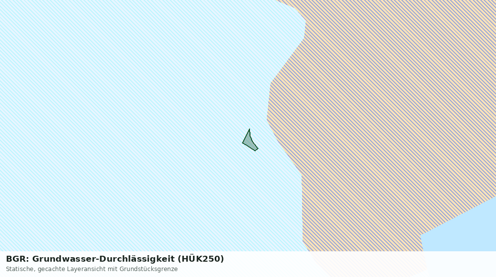 Statische Kartenansicht: BGR: Grundwasser-Durchlässigkeit (HÜK250)