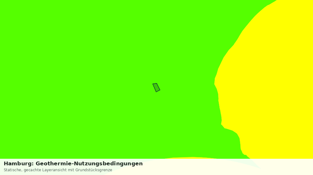 Statische Kartenansicht: Hamburg: Geothermie-Nutzungsbedingungen