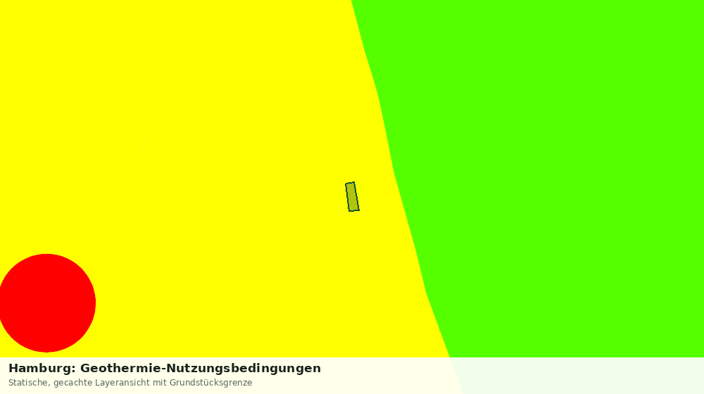 Statische Kartenansicht: Hamburg: Geothermie-Nutzungsbedingungen