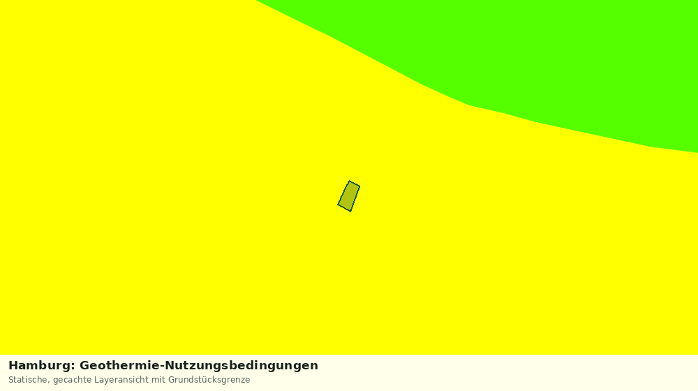 Statische Kartenansicht: Hamburg: Geothermie-Nutzungsbedingungen