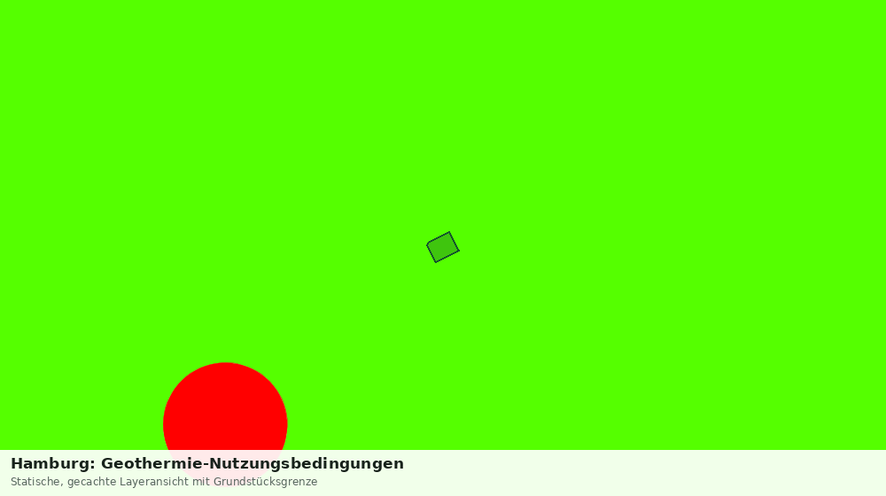 Statische Kartenansicht: Hamburg: Geothermie-Nutzungsbedingungen