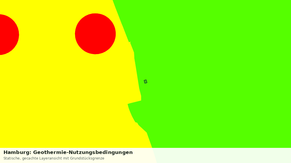 Statische Kartenansicht: Hamburg: Geothermie-Nutzungsbedingungen