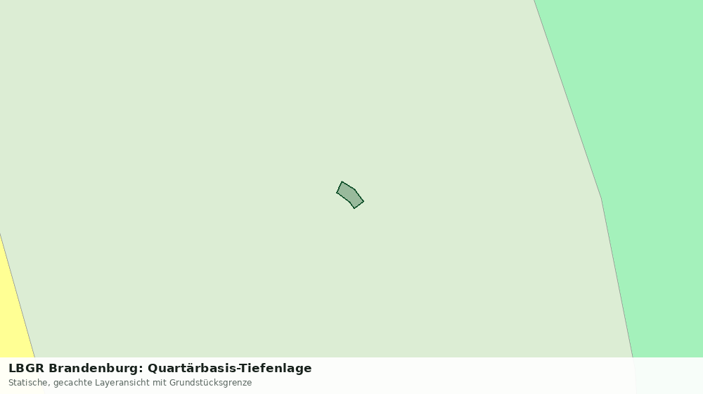 Statische Kartenansicht: LBGR Brandenburg: Quartärbasis-Tiefenlage