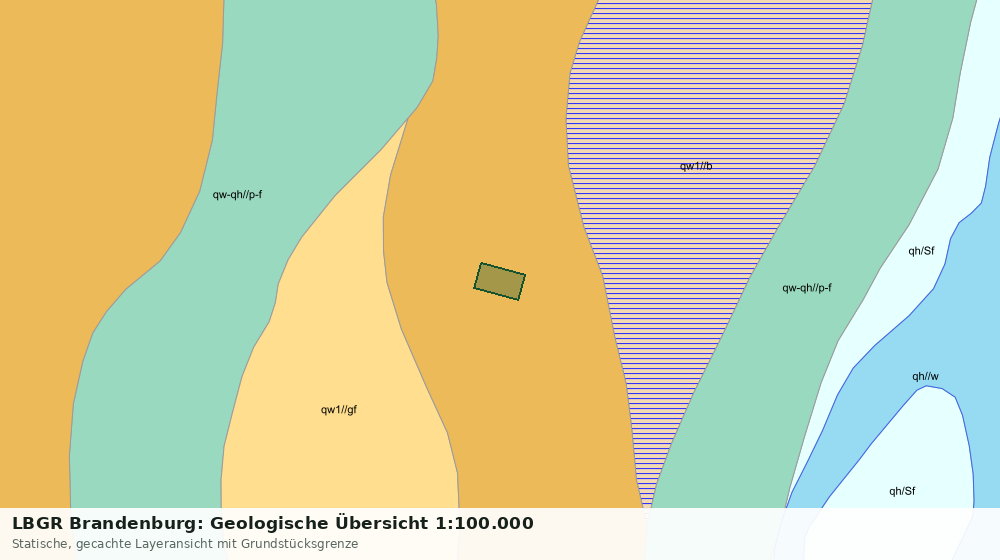 Statische Kartenansicht: LBGR Brandenburg: Geologische Übersicht 1:100.000
