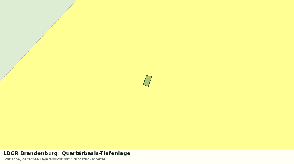 Statische Kartenansicht: LBGR Brandenburg: Quartärbasis-Tiefenlage