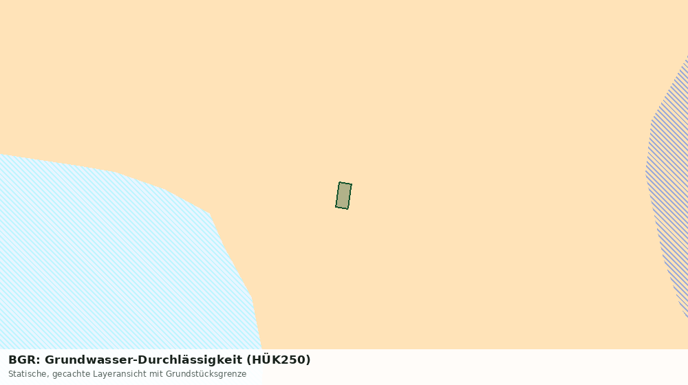 Statische Kartenansicht: BGR: Grundwasser-Durchlässigkeit (HÜK250)