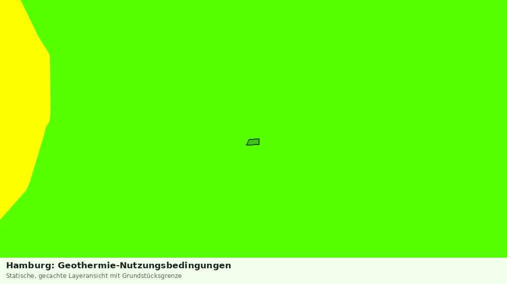 Statische Kartenansicht: Hamburg: Geothermie-Nutzungsbedingungen