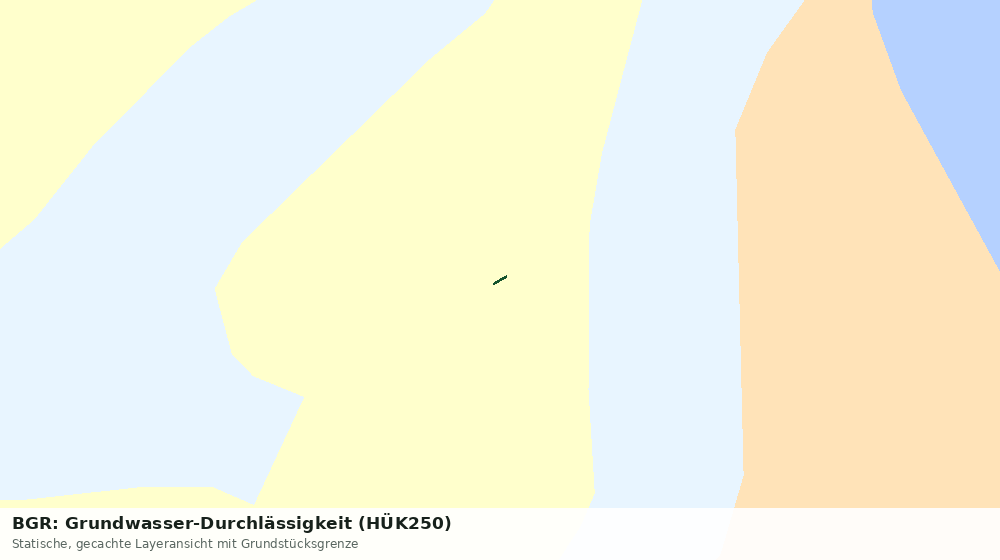 Statische Kartenansicht: BGR: Grundwasser-Durchlässigkeit (HÜK250)